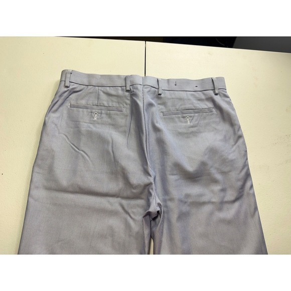Banana republic Men's Light Blue Striped Dress Pants Business Casual Trousers - Picture 5 of 16